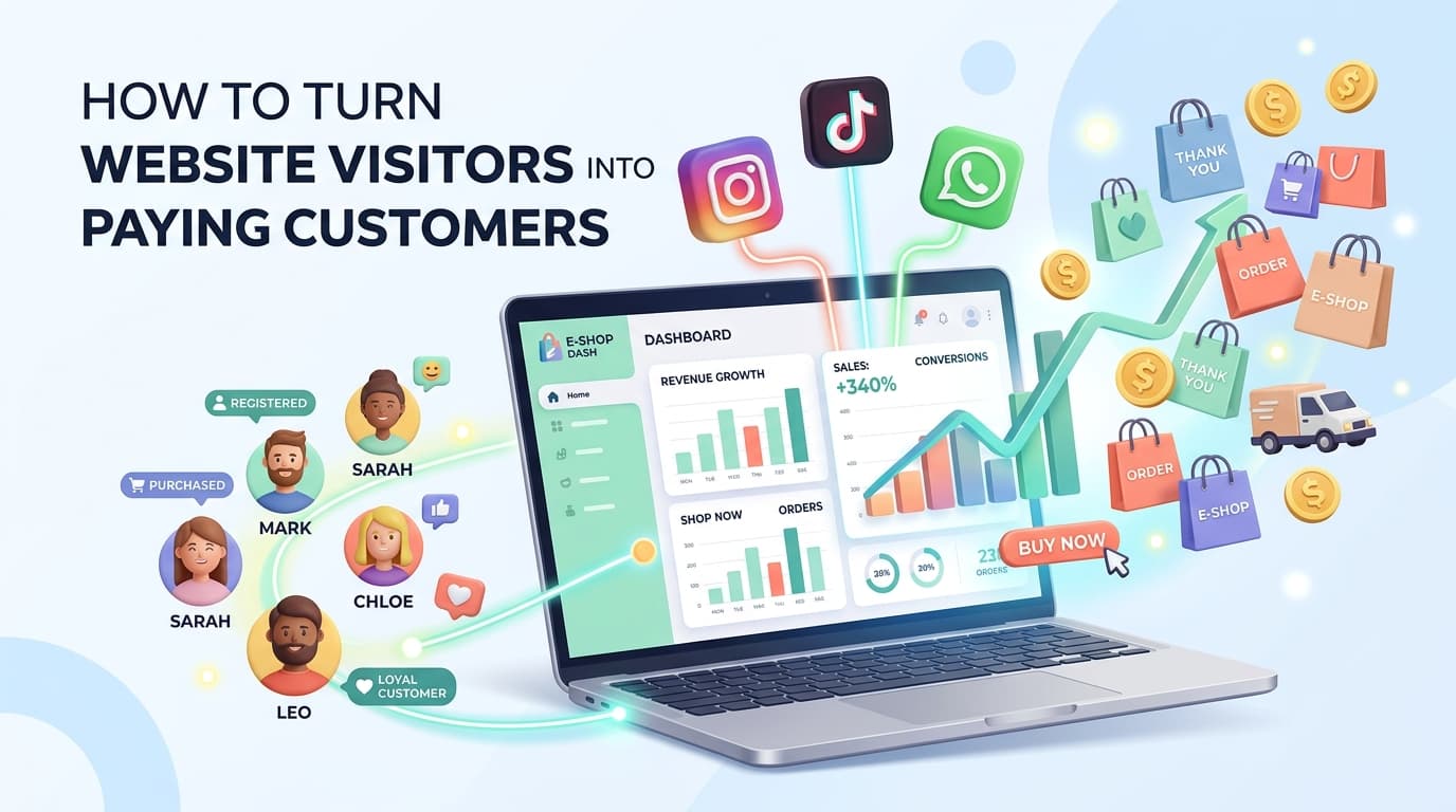 E-commerce dashboard and social media sales funnel for Nigerian vendors
